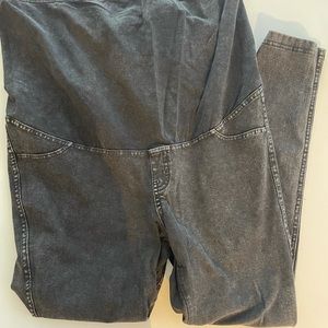 Grey maternity skinny jeans